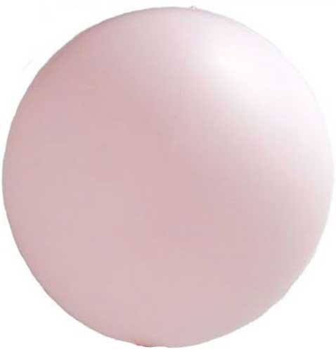 Spheroid Shape • 10" Standard Size Mylar Helium Balloon • PASTEL PINK