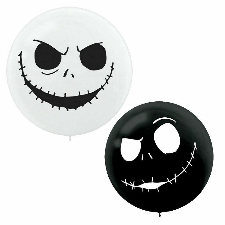 Nightmare Before Christmas 30" Latex Helium Balloons • 2 Count