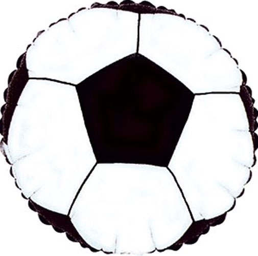 Sports, Soccer Ball Shape • Standard Size 18" Mylar Helium Balloon