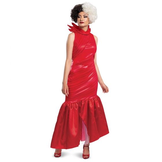 Cruella Red Dress Adult Med