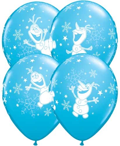 Frozen, Olaf Dancing • Standard 11" Latex Helium Balloon