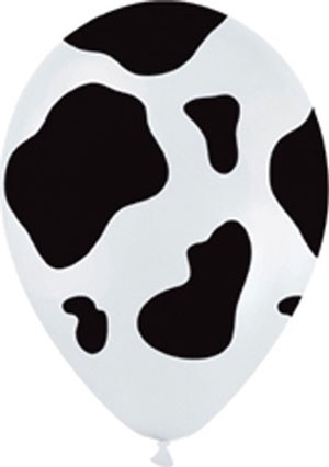 Farm • Animal Print, Cow • 11" Latex Helium Balloon