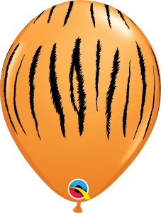 Jungle, Safari • Animal Print, Tiger • 11" Latex Helium Balloon
