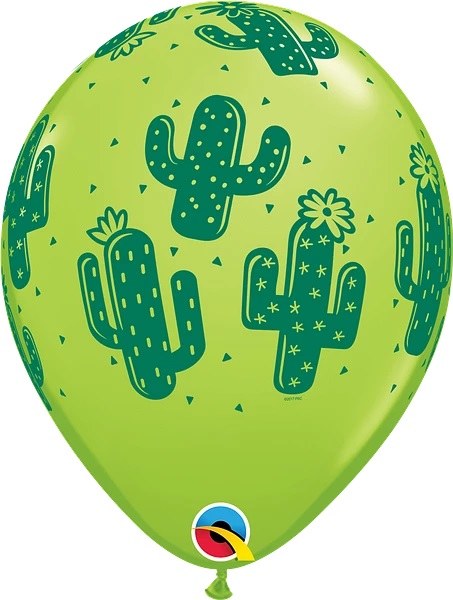 Cactus Fiesta 11" Latex Helium Balloon • Lime
