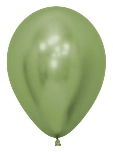 11" Solid Latex Helium Balloon • Green, Lime Reflex