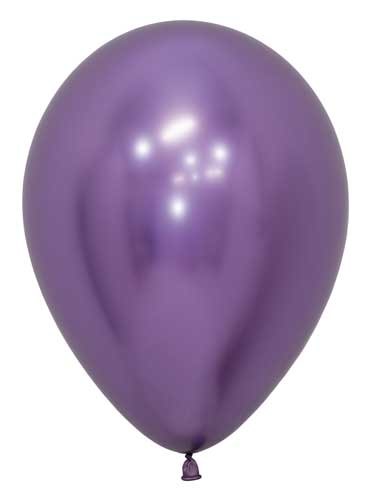 11" Solid Latex Helium Balloon • Purple, Reflex