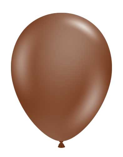 11" Solid Latex Helium Balloon • Neutral, Brown Chocolate