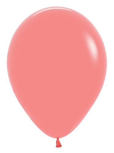 11" Solid Latex Helium Balloon • Pink, Coral