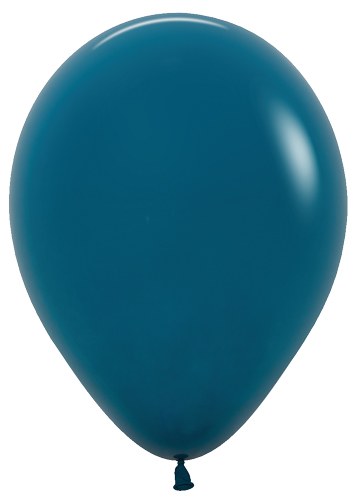 11" Solid Latex Helium Balloon • Blue, Deep Teal