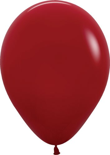 11" Solid Latex Helium Balloon • Warm, Red Imperial