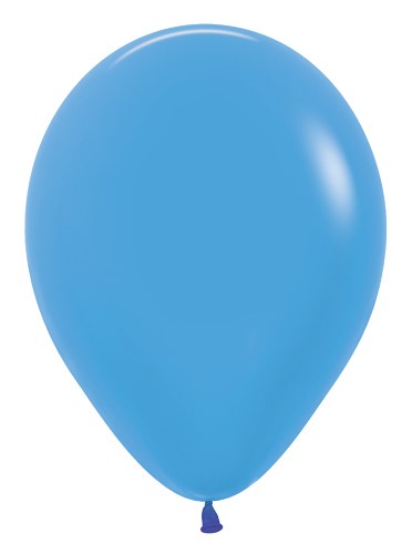 11" Solid Latex Helium Balloon • Blue Neon