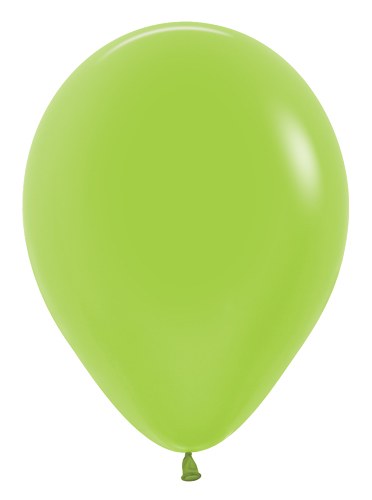 11" Solid Latex Helium Balloon • Green Neon