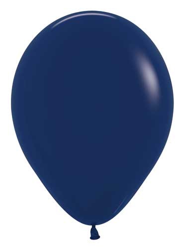11" Solid Latex Helium Balloon • Blue, Navy