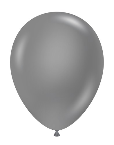 11" Solid Latex Helium Balloon • Neutral, Silver Metallic