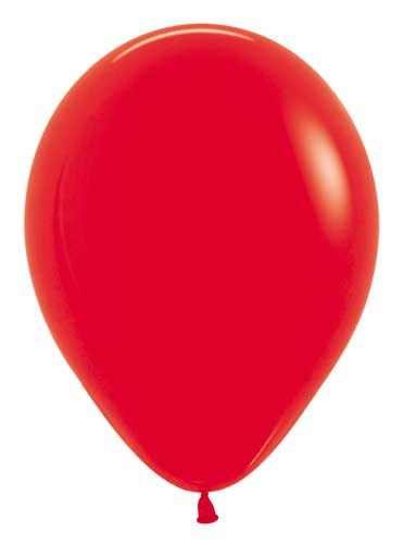 11" Solid Latex Helium Balloon • Warm, Red