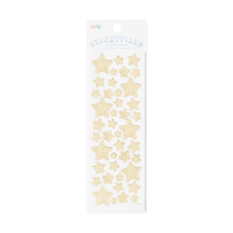 Sticker Sheets Gold Stars 2pk