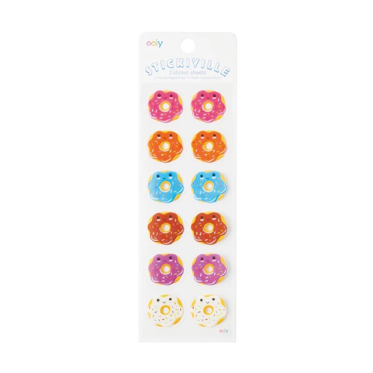 Sticker Sheets Happy Donuts