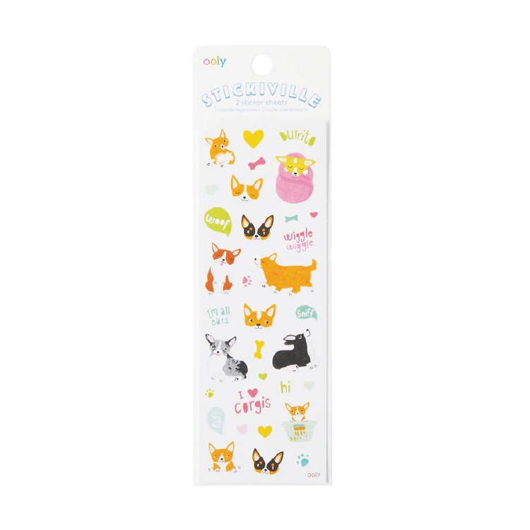 Sticker Sheets Corgis 2pk