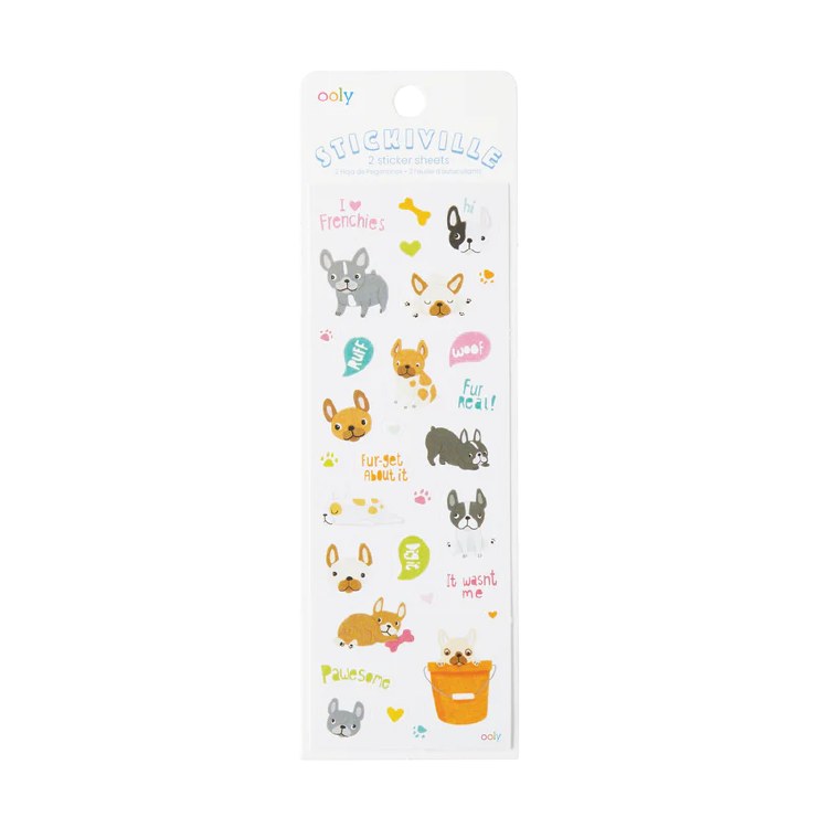 Sticker Sheets Frenchies 2pk