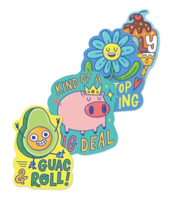 Stickers Punny Pals 4pk