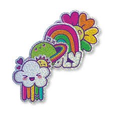 Stickers Happy Rainbows 4pk