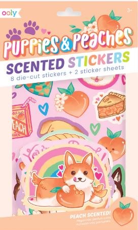 Scented Stickers Puppies/Peach