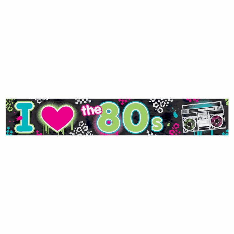 Totally 80's Banner Foil 25ft