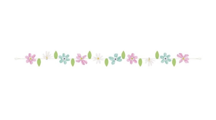 Crepe Flower Garland 6ft