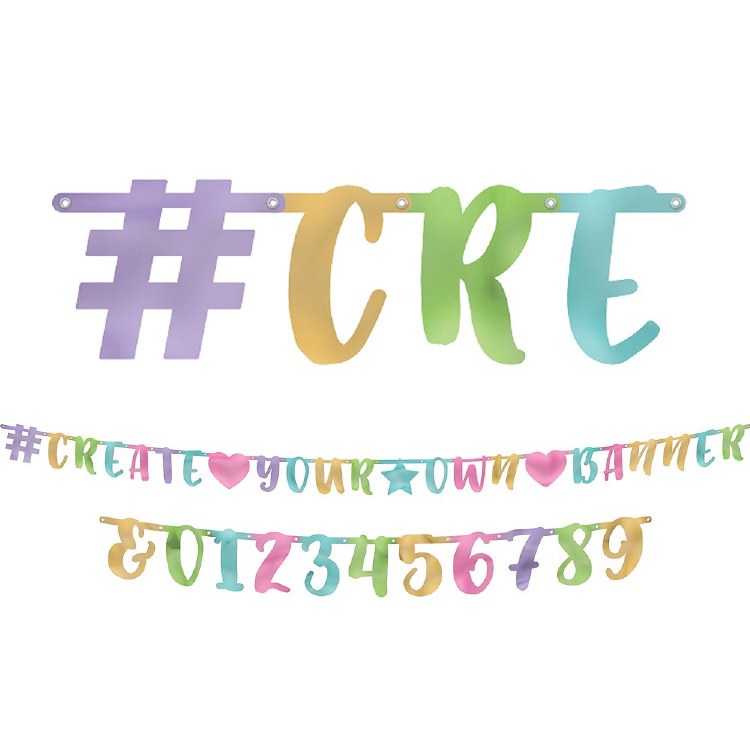 Custom Banner Kit Pastel