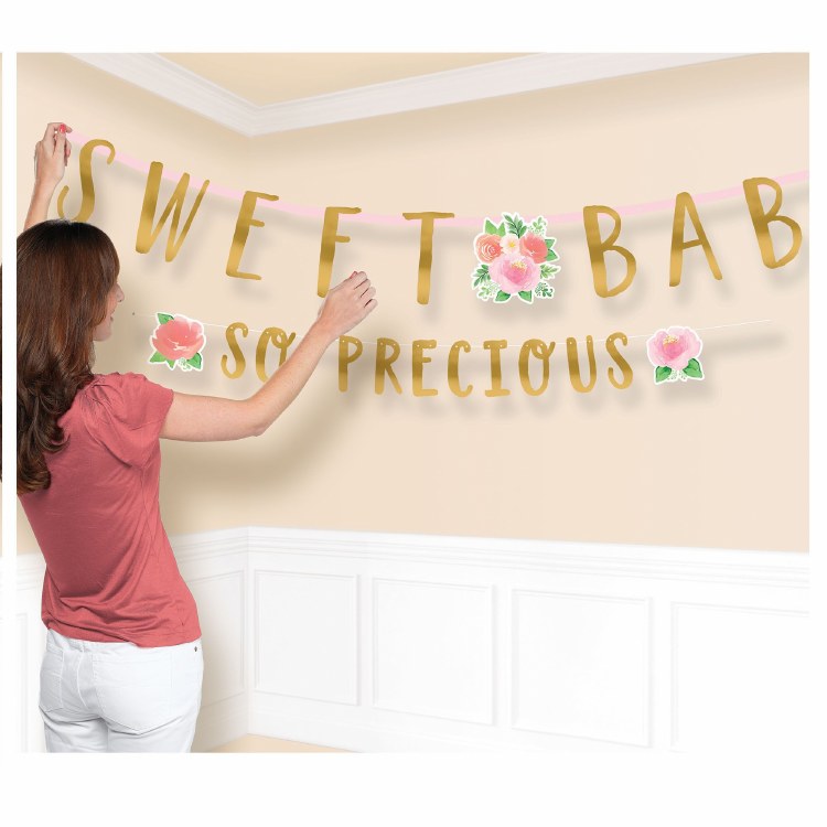 Floral Baby Banner Kit
