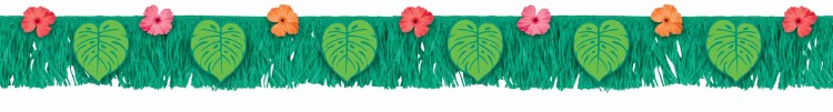 Tropical Jungle Fringe Banner