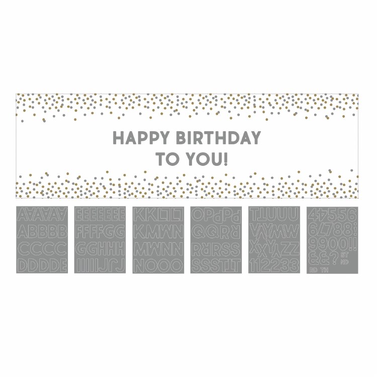 Banner Silver &amp; Gold  Custom