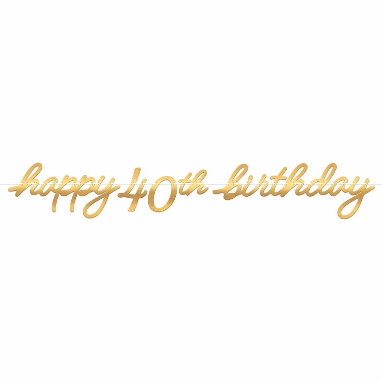 Golden Age Banner 40th Bday