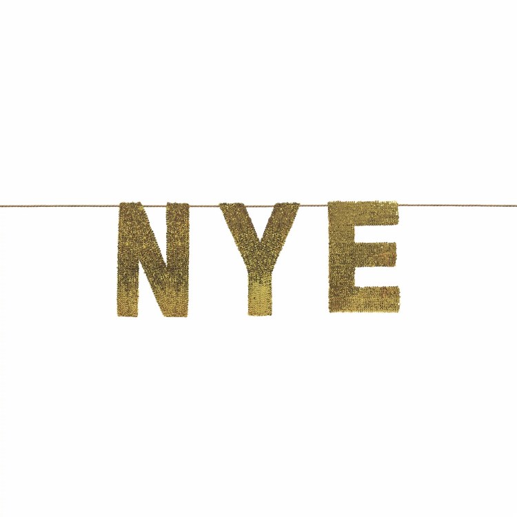 Banner NYE O versized Sequin