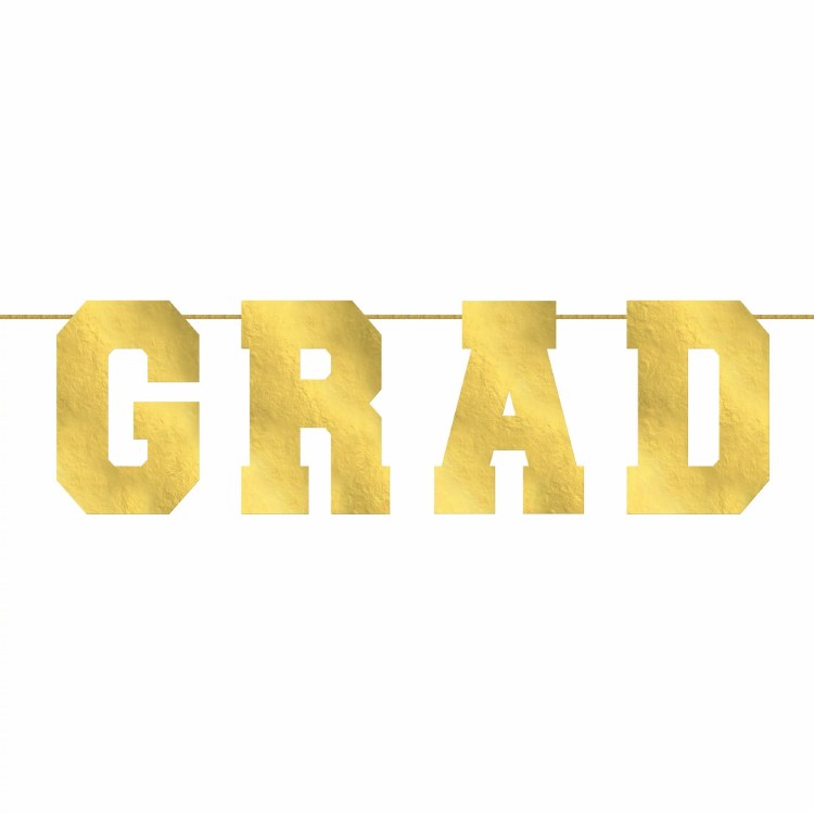 Jumbo Gold Grad Banner
