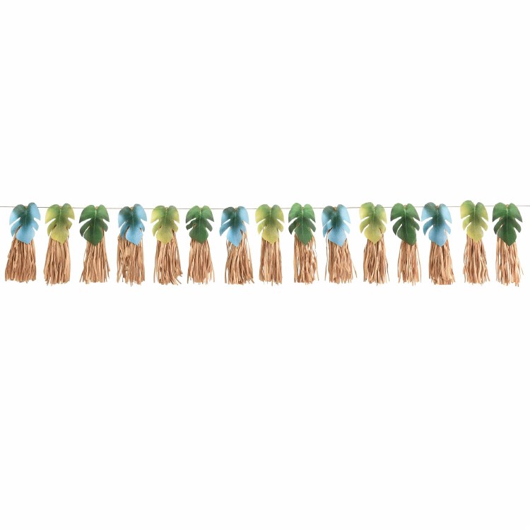 Palm Leaf Raffia Garland