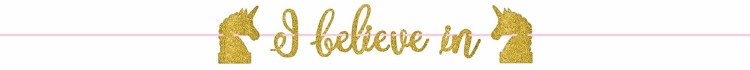 Banner Magical Unicorn Believe