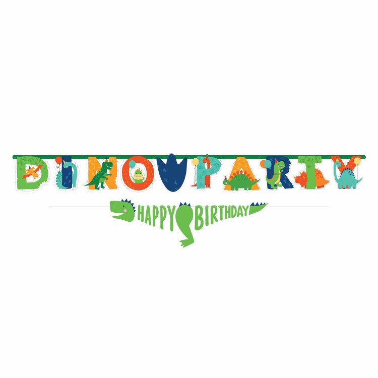 Dino-Mite Party Banner Kit Lg