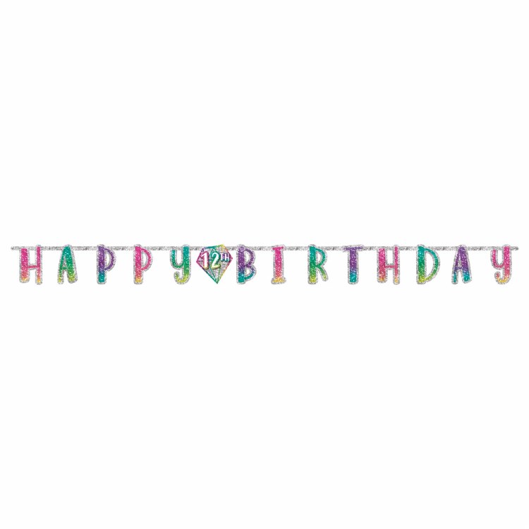 Banner Happy Birthday Jumbo Sparkle