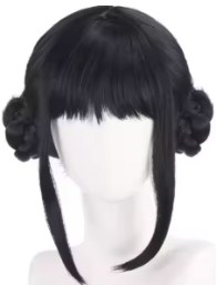 Wig KPop Double Bun Black