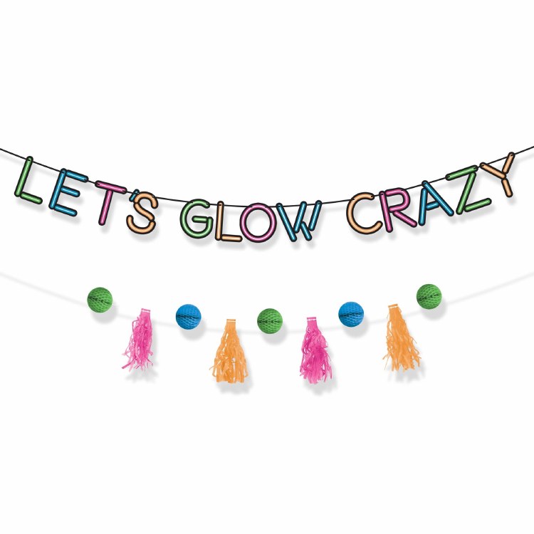 Let's Glow Crazy Banner Set