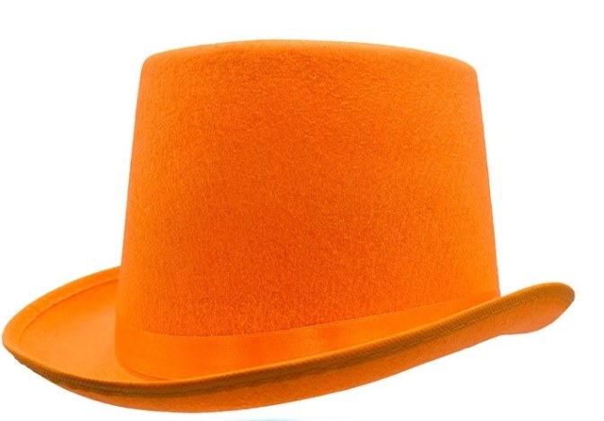 Dumb and Dumber Top Hat Orange