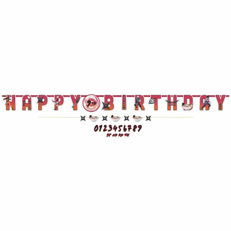 Naruto Jumbo Letter Banner