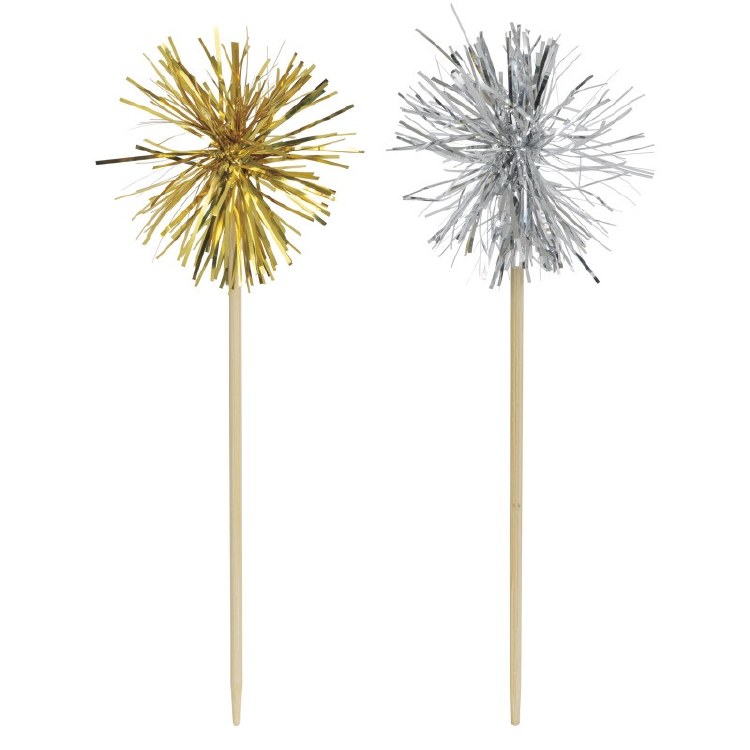 Pom Pom Topper Gold/Silver 8ct