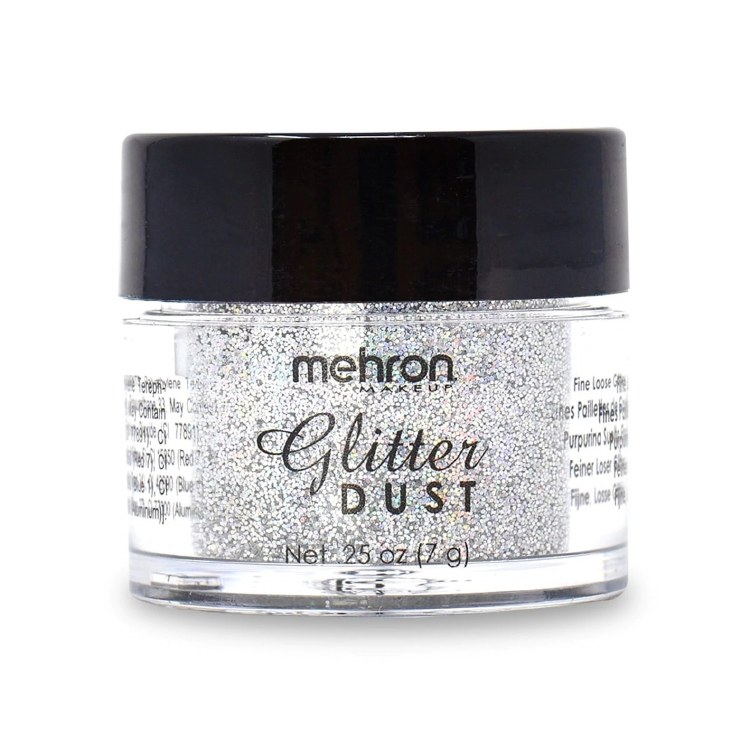 Glitter Dust Silver Hologram