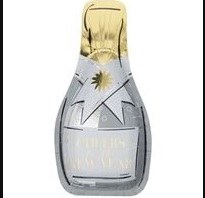 Plate Bottle Shape Cheers 8 ct