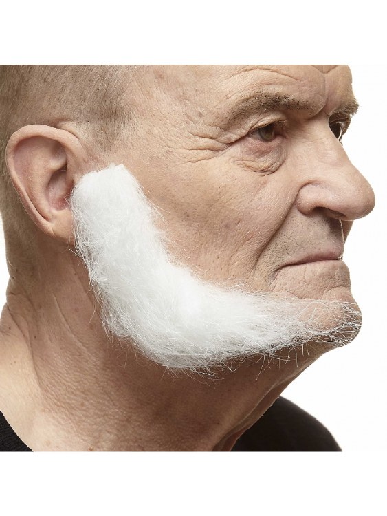 Sideburns Full White
