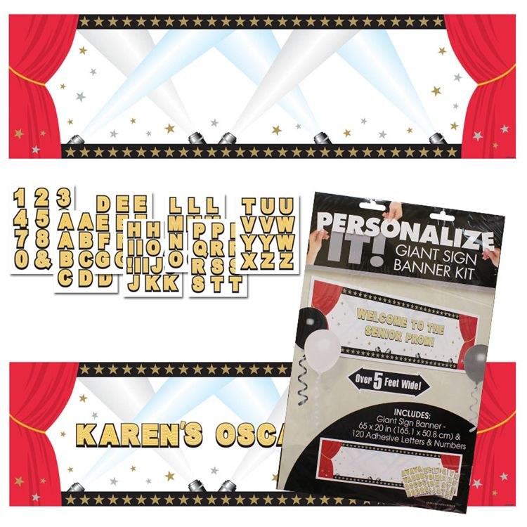 DIY Hollywood/Movie Night Banner