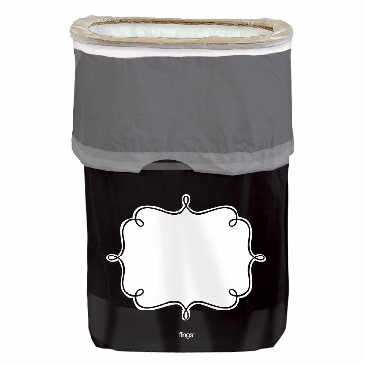 Flings® Printed Pop-Up Trash Bin - Customizable
