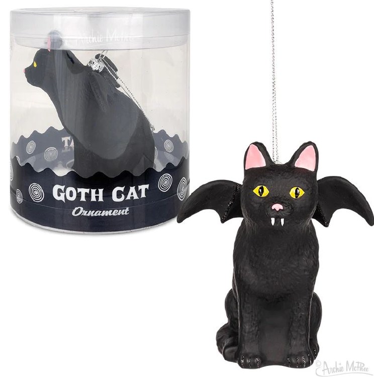 Goth Cat Ornament